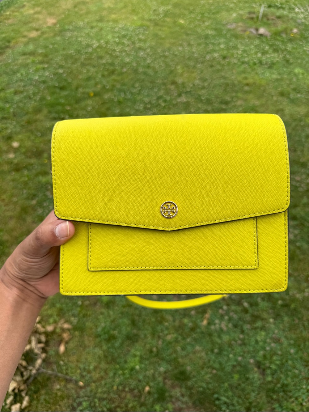 Tory Burch Bright green Robinson Crossbody Bag